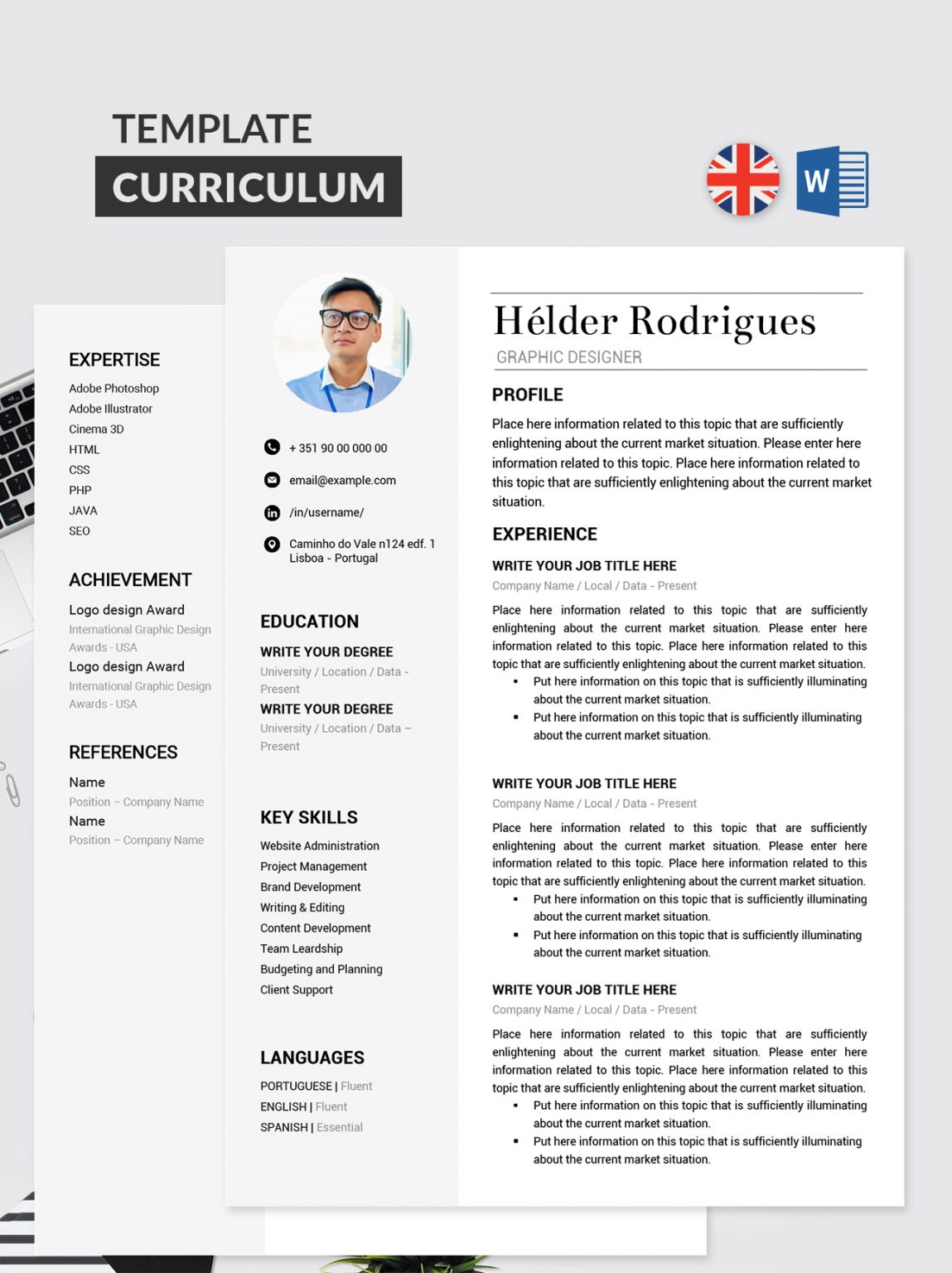 The best CV models fully editable in Word - Job 30 days